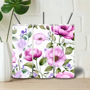 Tumbler Flowers 13